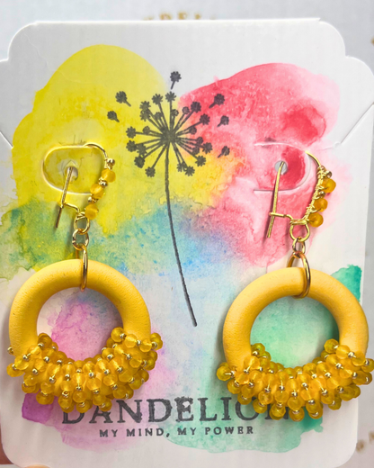 Sun Hoop Earrings